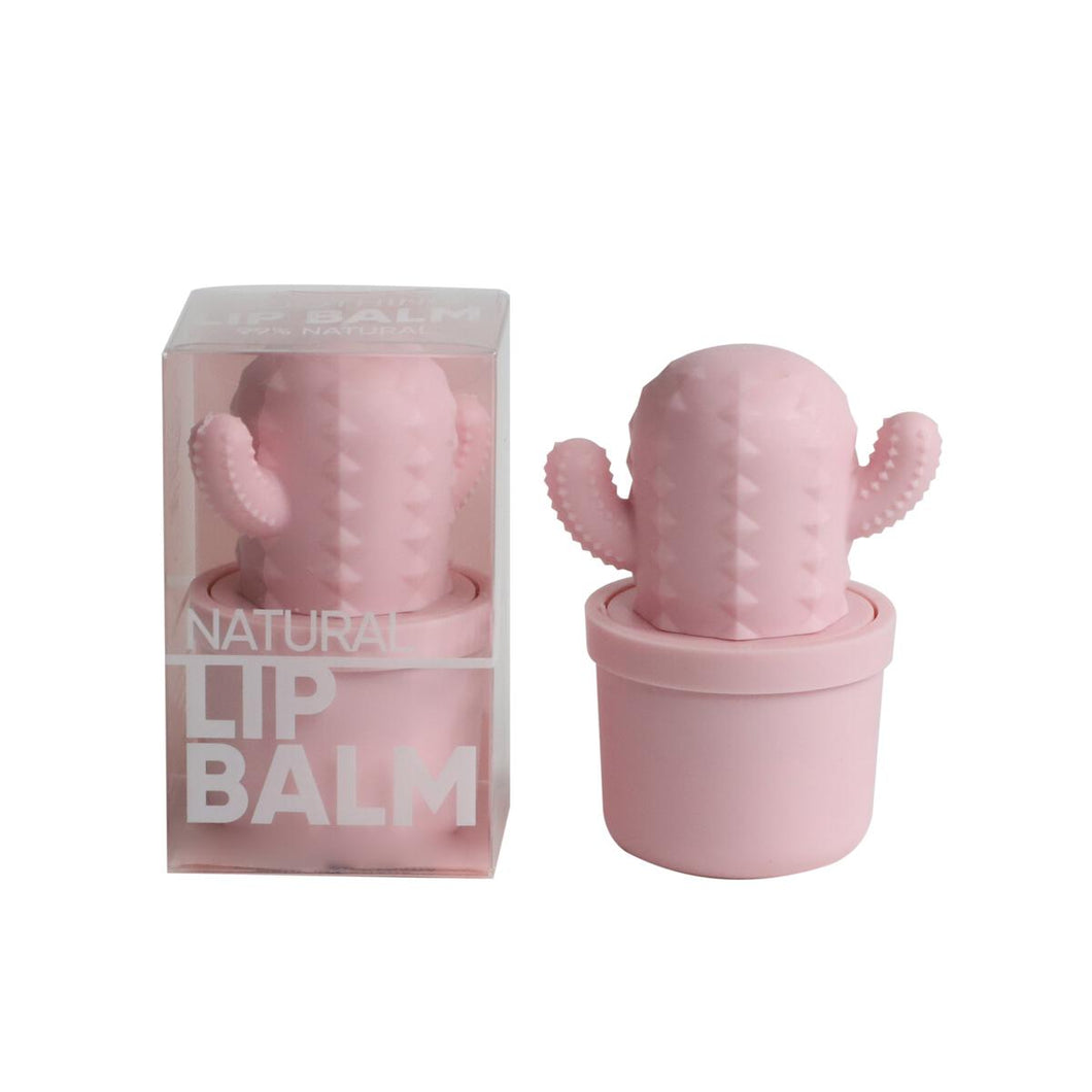 Cactus Shaped Lip Balm By Rebels Refinery - SCENTED: BIRTHDAY CAKE