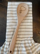 Load image into Gallery viewer, Heart Engraved Wooden Spoon - Large
