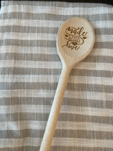Load image into Gallery viewer, Made with Love - Small Wooden Spoon
