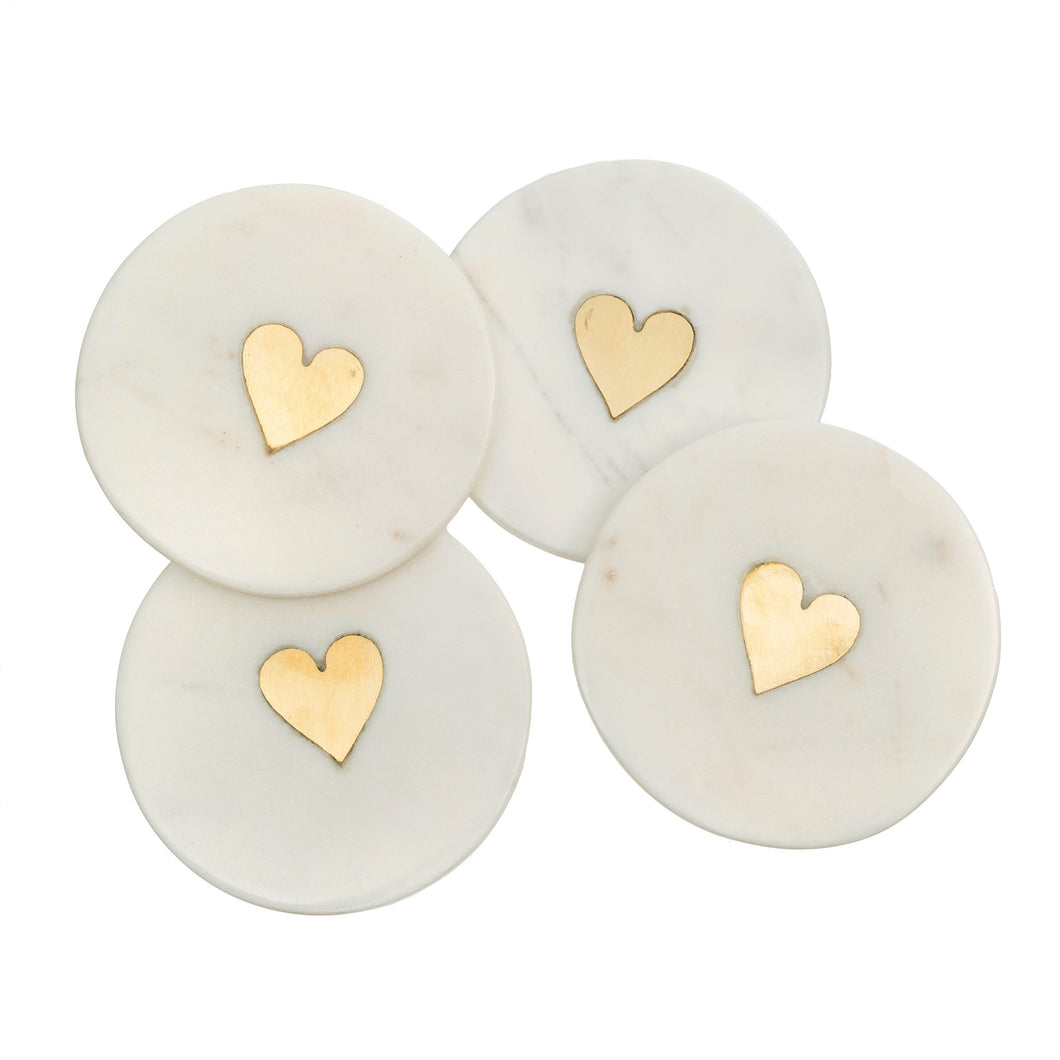 Sweet Heart Coasters S/4