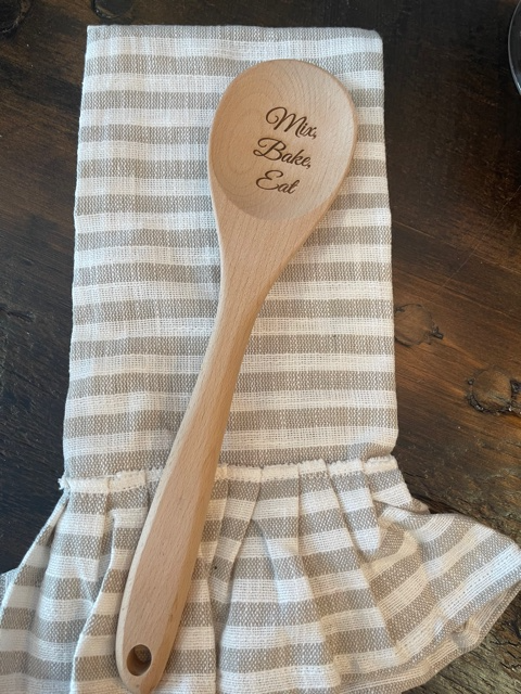 Mix, Bake, Eat Wooden Spoon - Large