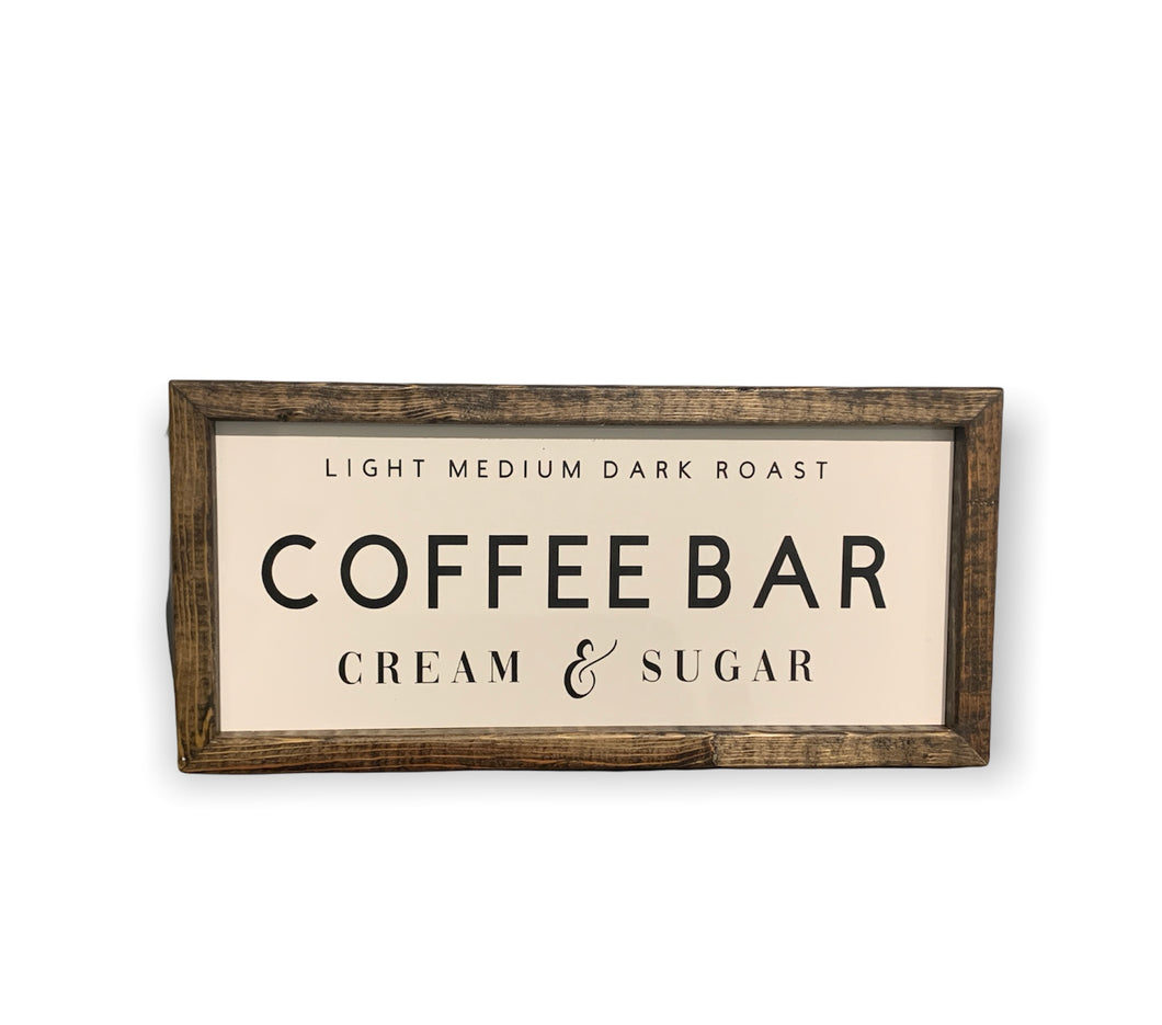 “Coffee Bar” sign