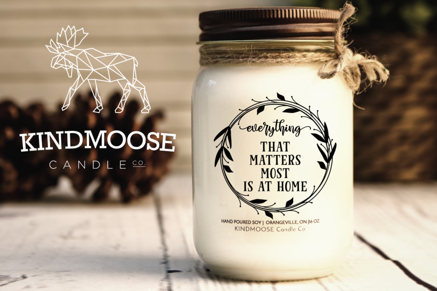 Everything that Matters Most is at Home Candle - SCENT: FRESH LINEN