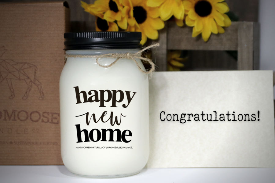 Happy New Home Candle - SCENTED - COMFORTS OF HOME