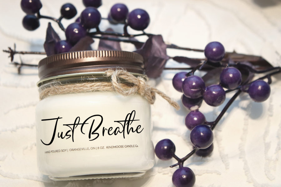 Just Breathe Candle - SCENTED: Eucalyptus & Lavender
