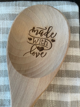 Load image into Gallery viewer, Made with Love Wooden Spoon - Large
