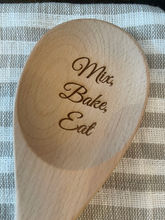 Load image into Gallery viewer, Mix, Bake, Eat Wooden Spoon - Large
