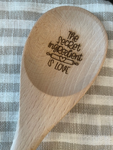Load image into Gallery viewer, The Secret Ingredient is Love Wooden Spoon - Large
