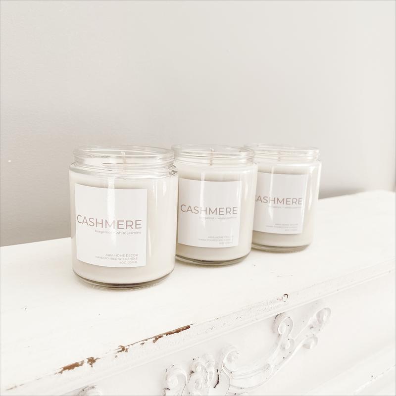 Cashmere Bergamot & White Jasmine Soy Candle