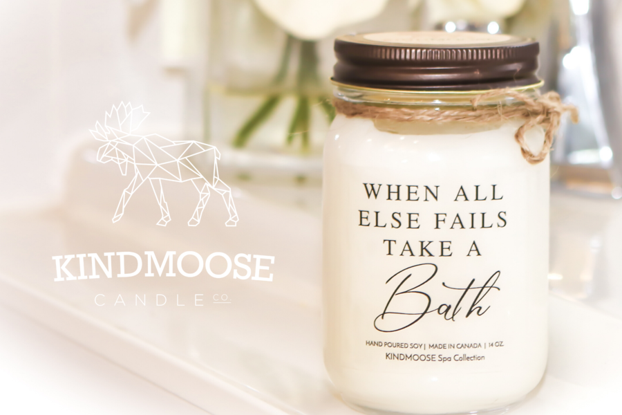 When All Else Falls Take a Bath Candle  - SCENT: Cashmere